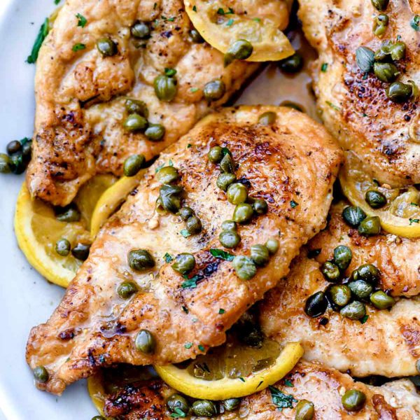鸡肉piccata食谱foodiecrush.威廉希尔下载com #healthy #easy #lemon #recipes #chicken
